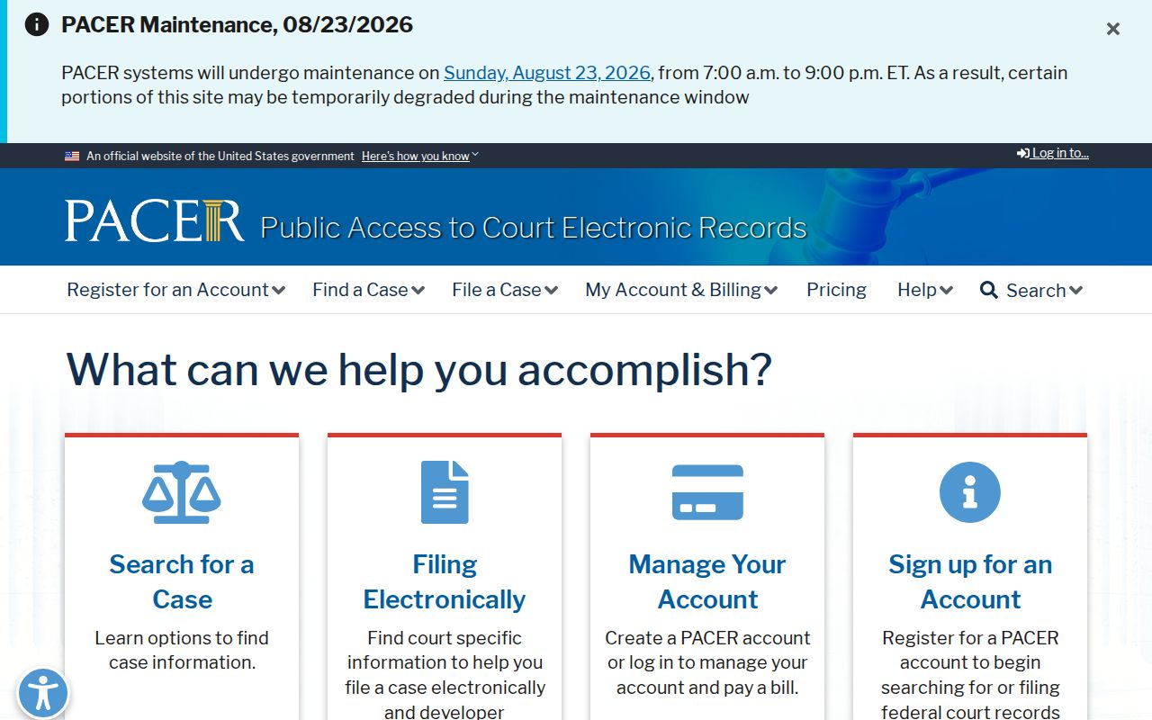 Winter Haven resident lookup federal PACER court records