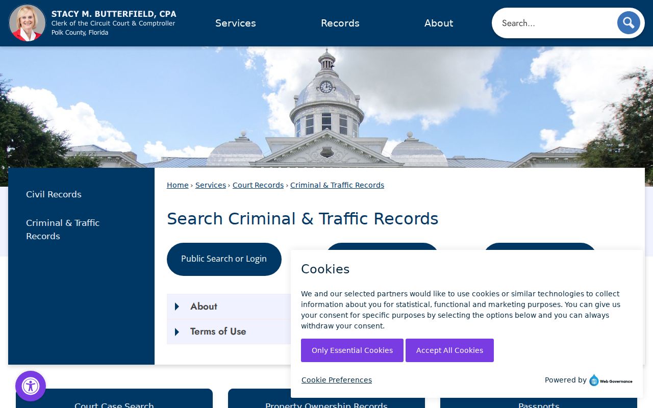 Winter Haven resident lookup Polk criminal records routing